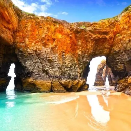 Playa Catedrales Con Piscina, Terraza Y